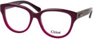 Chloé CH 0243O Korrektionsbrille Cat Eye, Kunststoff, rot, lila, Damen - Bild 1