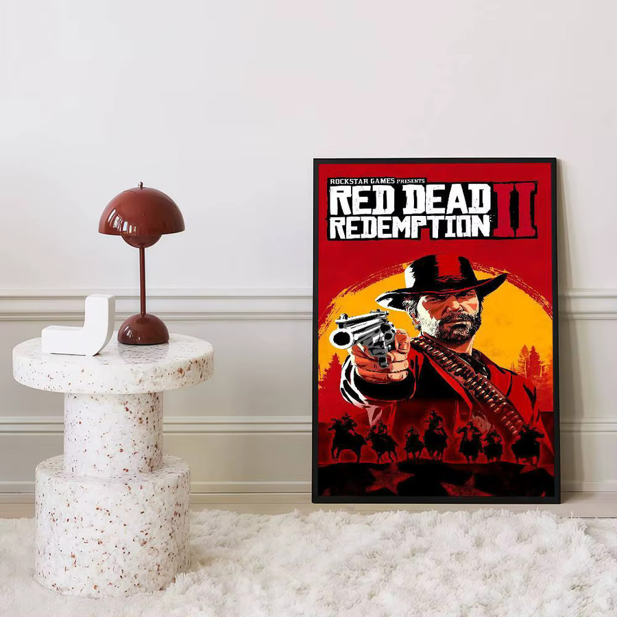 Red Dead Redemption 2 Vintage Poster Retro Wandkunst für dein Zuhause - Bild 6