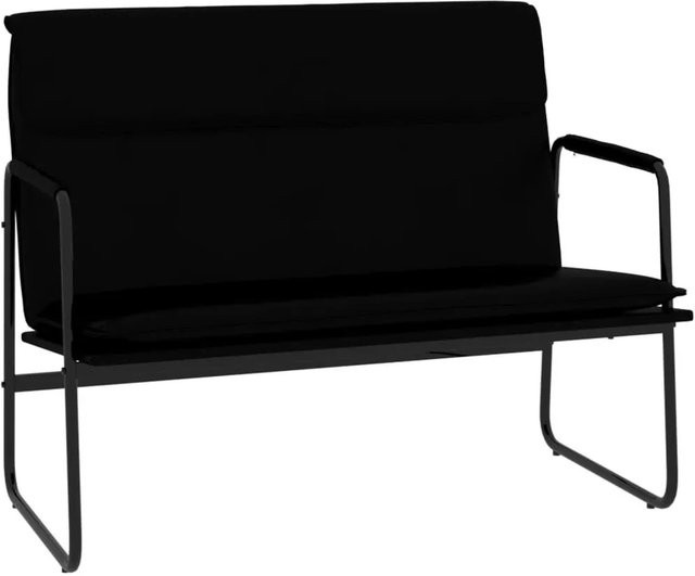vidaXL Sitzbank in Schwarz aus Kunstleder mit Metallgestell B/T/H: 100 x 64 x 80 cm - Bild 1