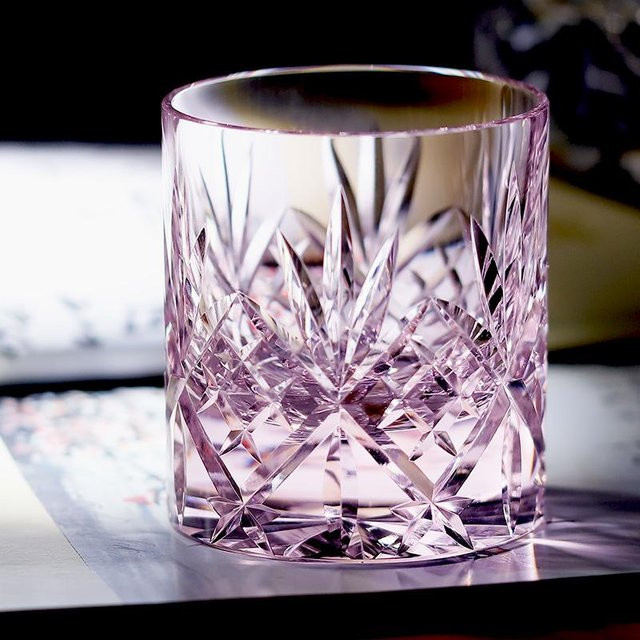 Yiran Furniture K9 Kristall Whiskey-Glas Tumbler in Rosa, 201-300ml - Bild 1