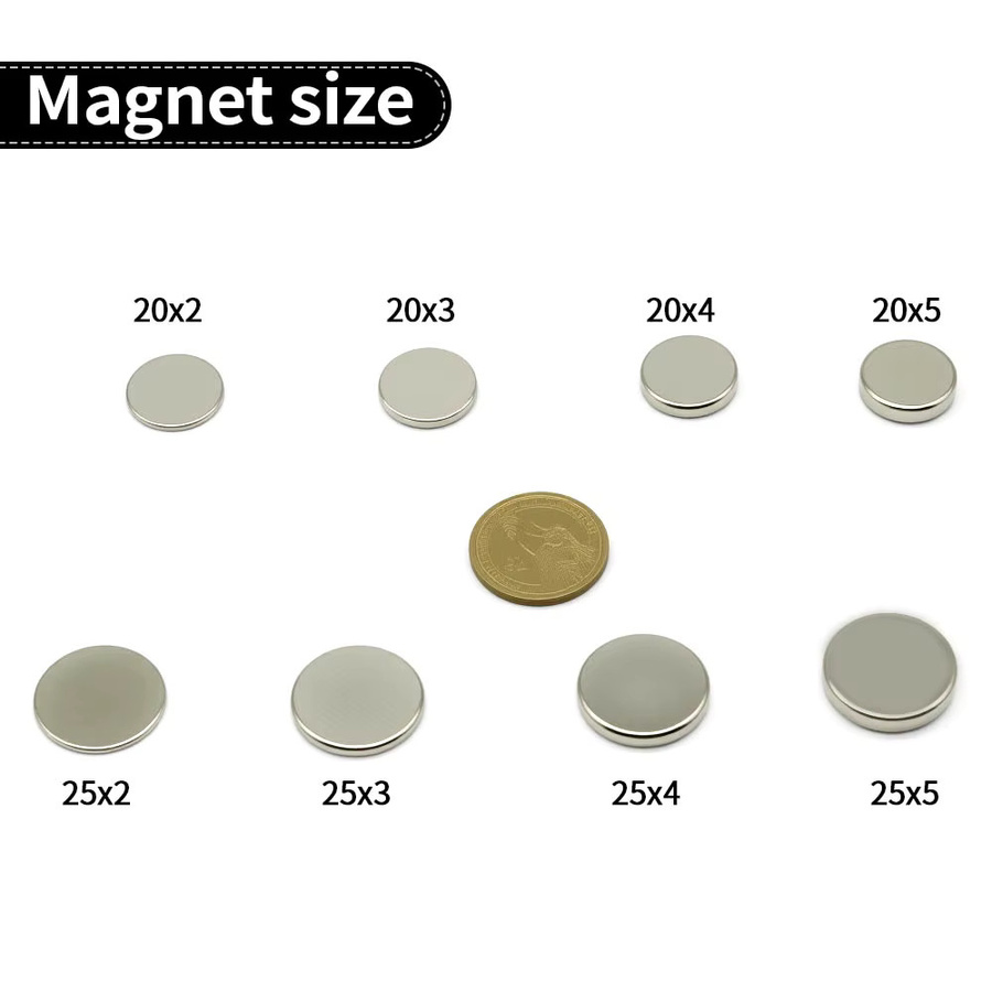imans Kühlschrankmagnete aus Metall in Silber für DIY-Projekte, Whiteboard und Werkstatt - Bild 2