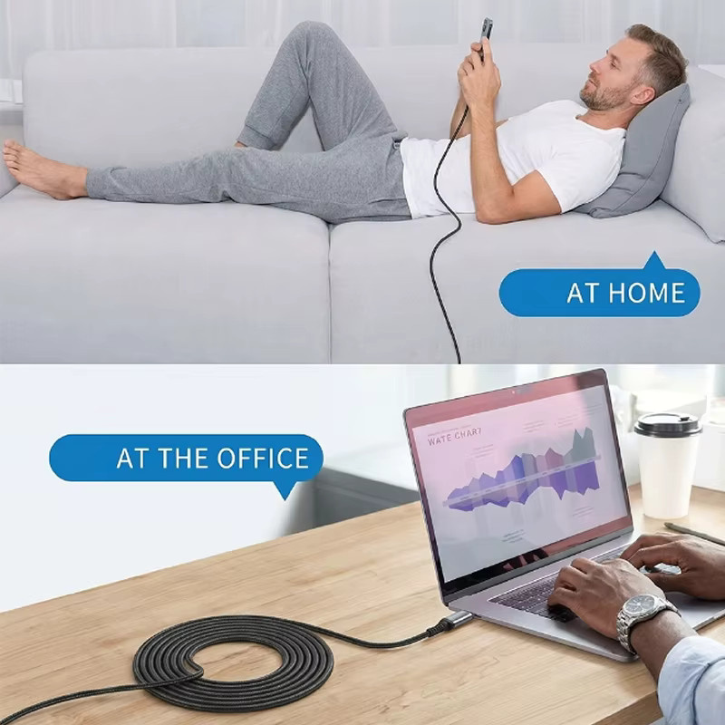 Vyvylabs 6er-Pack geflochtenes USB-C auf USB-C Kabel für schnelles Laden von iPhone 17 16 15 Pro Plus Max, Galaxy S25 S24 und iPad MacBook - Bild 6