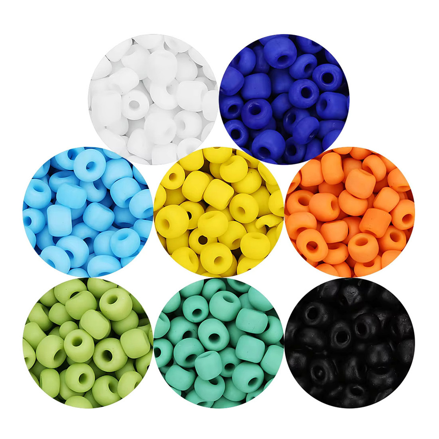 lingsai Glas Rocailles, Matte Milchglas Perlen, Candy Farbe, Unisex - Bild 5