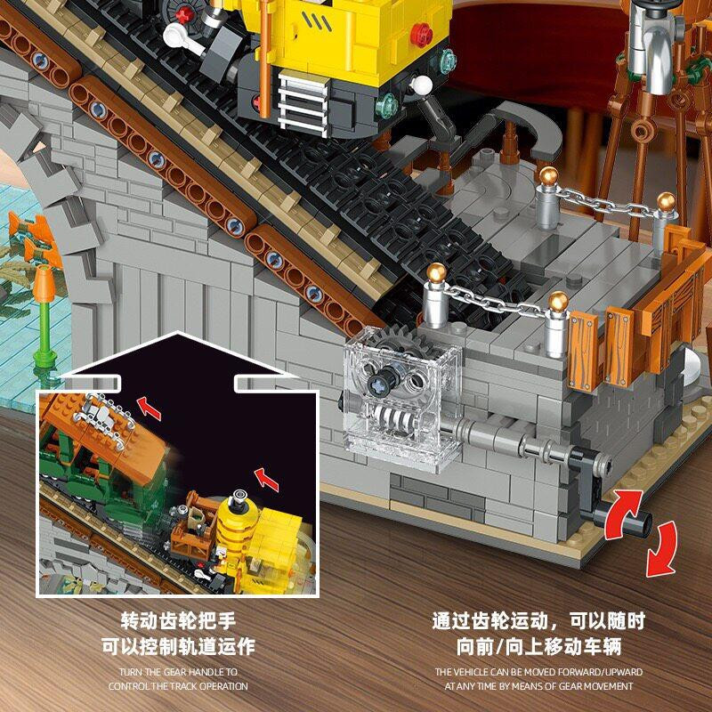 Linyi toy Eisenbahn Bausteine 1987 Teile - Bild 4