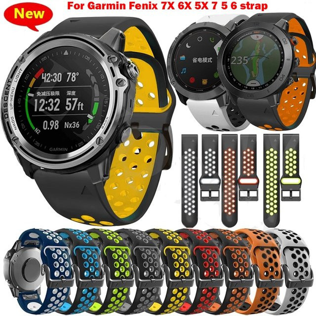 Garmin Uhrenarmband Silikon, Schwarz, Unisex - Bild 1