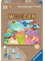 Ravensburger Holzpuzzle Meere Bunt / Mehrfarbig