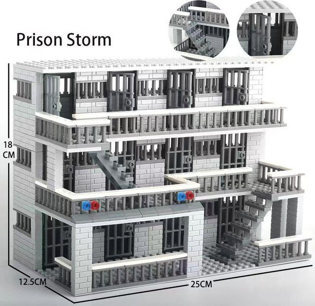 Linyi toy Gefängnis Gebäude, Bau design, ab 6 Jahren - Bild 1