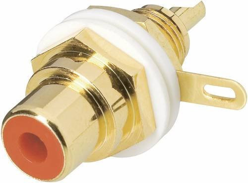 BKL Electronic Cinch-Steckverbinder Buchse 0101143-C zum Einbau, 2 Polzahl, Schwarz und Gold - Bild 1