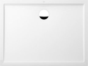 Villeroy & Boch Duschwanne Futurion Flat aus Mineralguss, rechteckig, Weiß, B/T/H: 140 x 90 x 1,7 cm - Bild 1