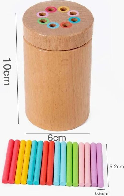 Linyi toy Montessori Holz Sortierspielzeug Tiere und Natur ab 3 Jahren - Bild 1
