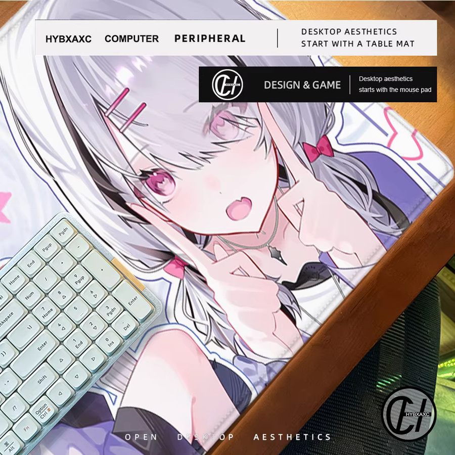 HYBXAXC Mauspad mit Anime-Mädchen Asumi Sena VSPO Design in Multicolour für PC und Gamer - Bild 5