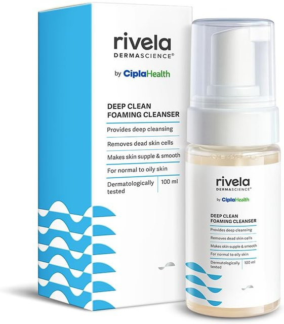 Cipla Rivela Dermascience Schaumender Gesichtsreiniger, 100 ml, Normale bis Fettige Haut - Bild 1