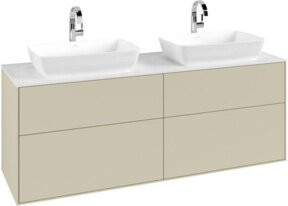 V&B Waschtischunterschrank Finion in Weiß lackiert B/T/H: 160 x 60 x 50,1 cm - Bild 1