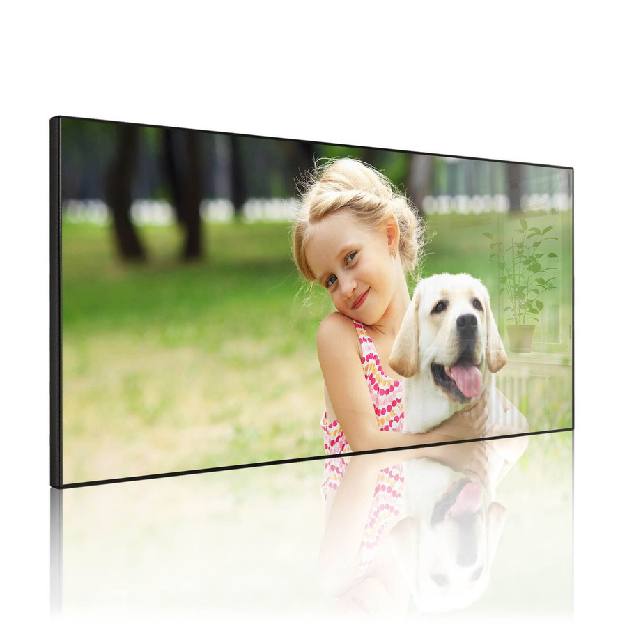 banjado Metall Magnettafel Schwarz im Querformat mit Motiv, B/H: 78 x 37 cm - Bild 1