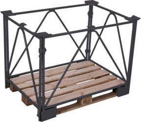 VarioFit Palettenaufsatz Typ 68 aus Stahl in Anthrazitgrau RAL 7016 - Bild 1