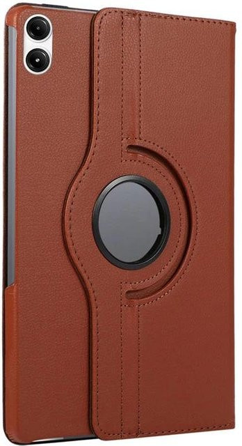 Xiaomi Redmi Pad 2 11 Zoll Schutzhülle aus PU Leder mit 360 Grad Drehbarer Ständerfunktion in Braun - Bild 1