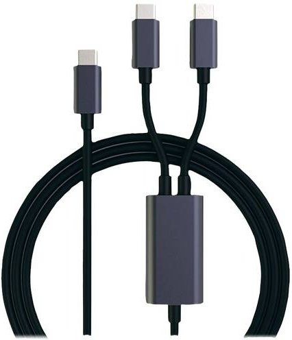 Roline USB-C Ladekabel USB 2.0 Schwarz 1,85 m mit 100 W Stromversorgung - Bild 1