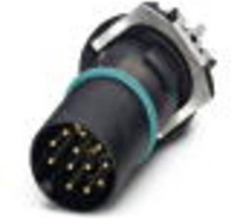 Phoenix Contact 1442065 Sensor-Aktor-Einbausteckverbinder M12, 12 Polzahl, Schwarz - Bild 1