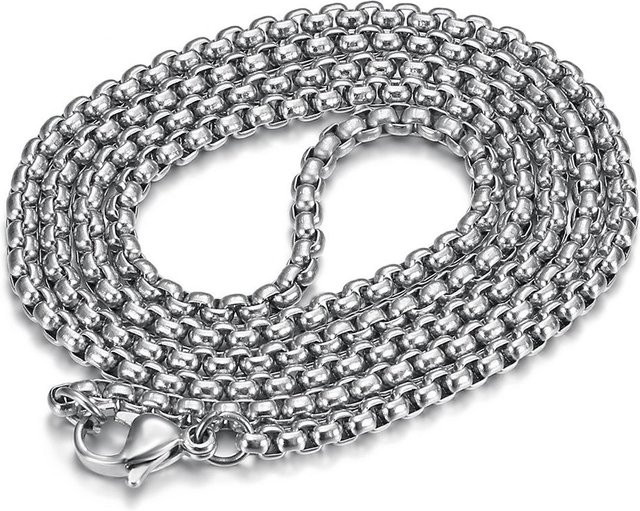 Bellachic Halskette mit Jesus Anhänger, Titanstahl, Gold, Diamant, 60 cm, Unisex - Bild 1