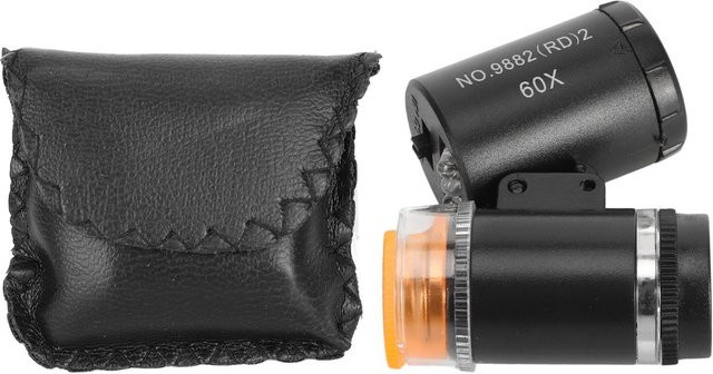 Neoglint Mikroskop 60x, LED, UV Geldscheinprüfer, Schwarz - Bild 1