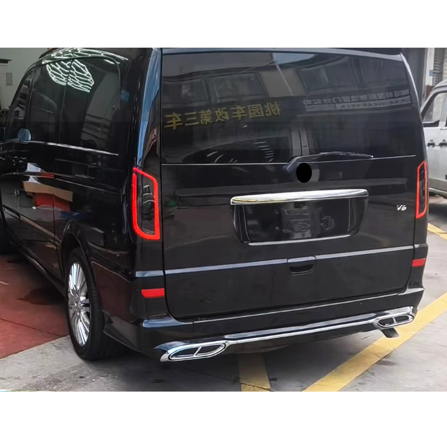 Schwarze LED-Rückleuchten mit sequenziellem Blinker für Mercedes Benz Vito und Metris (Baujahr 2016-2023) - Bild 5