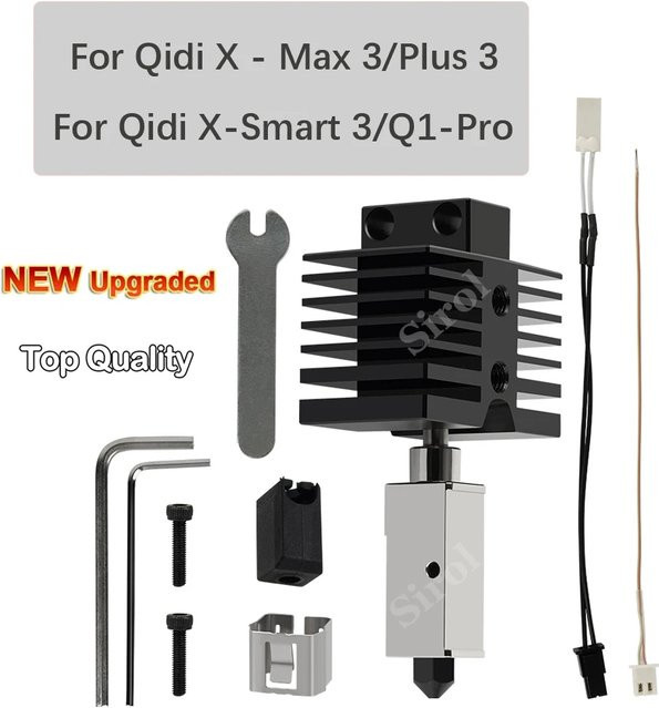 Qidi Hotend-Kit 24V 60W für Qidi X Plus 3, X Max 3, X Smart 3, Q1 Pro sowie Kobra 2 Plus, 2 Max, 2 Neo und 2 Pro - Bild 1