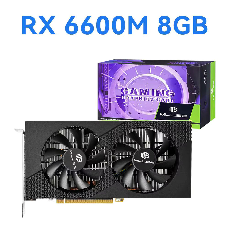 MLLSE AMD Radeon RX 6600M Gaming-Grafikkarte, 8GB GDDR6, 128-Bit, PCI-E 4.0 X8, Schwarz - Bild 3