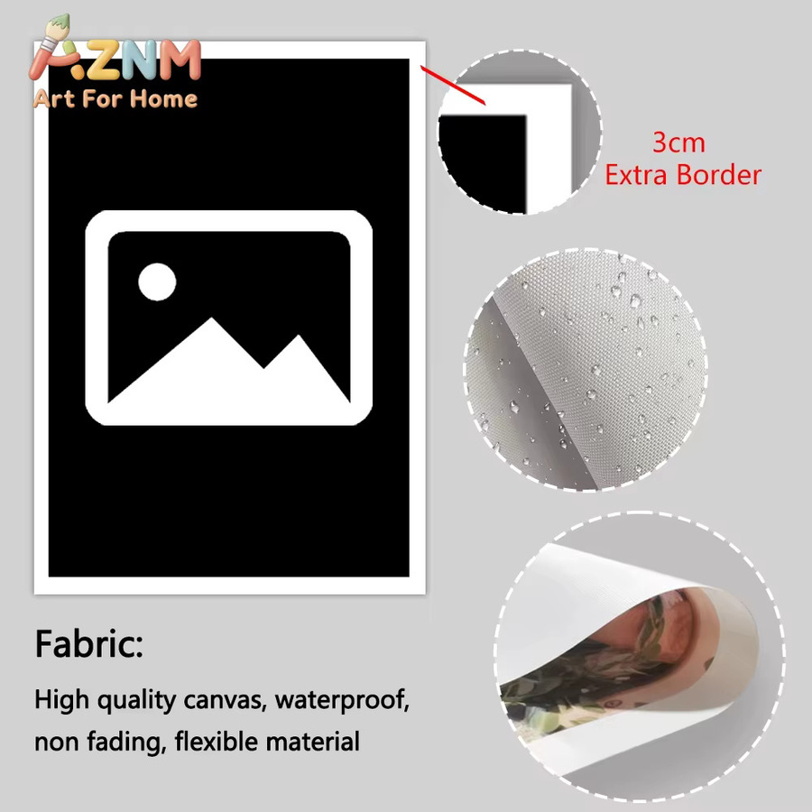 Personalisierter Leinwand-Kunstdruck von Kayou als Wanddekoration für Fotos, Cartoons, Haustiere oder Hochzeiten - Bild 1