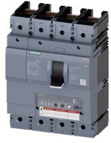 Siemens 3VA6440-7HM41-2AA0 Leistungsschalter in Grau mit einem Einstellbereich von 160 - 400A und einer maximalen Schaltspannung von 600 V/AC - Bild 1