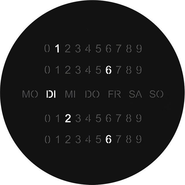 Escale Blade O'Clock LED-Wandleuchte mit Uhr aus Aluminium in modernem Design mit Casambi und ZigBee Unterstützung - Bild 1