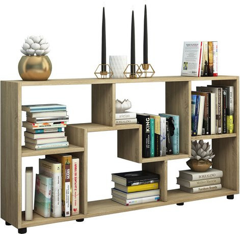 VCM Sideboard Pintal aus Holzwerkstoff in Braun mit Holzstruktur-Nachbildung, B/T/H: 117 x 20 x 62 cm - Bild 1