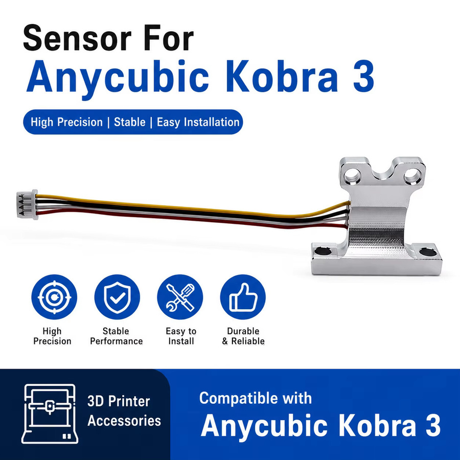 Anycubic Kobra 3 Kobra 3 V2 Sensor Dehnungsmesser-Bausatz für Auto-Nivellierung in Silber - Bild 2