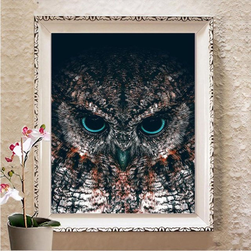 FIYO Diamond Painting Set 5D mit Tier-Motiv in Mehrfarbig, DIY Bastelset für Wanddekoration, B/H: 20 x 30 cm - Bild 1
