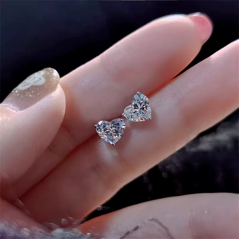 OBEAR Herz-Ohrringe, 925 Silber, Zirkonia, Damen - Bild 2