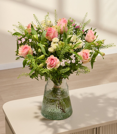 Blume2000 Bouquet Tabletop Mixed Rose Carnation Chrysanthemum Multicolour