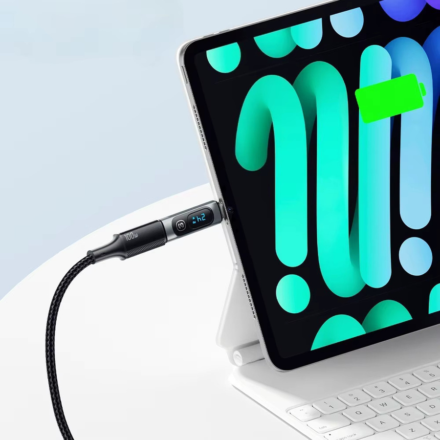 USB-C-Adapter OTG Konverter von USB-C-Stecker auf USB-C-Buchse mit 240W Schnellladefunktion in Grau - Bild 5