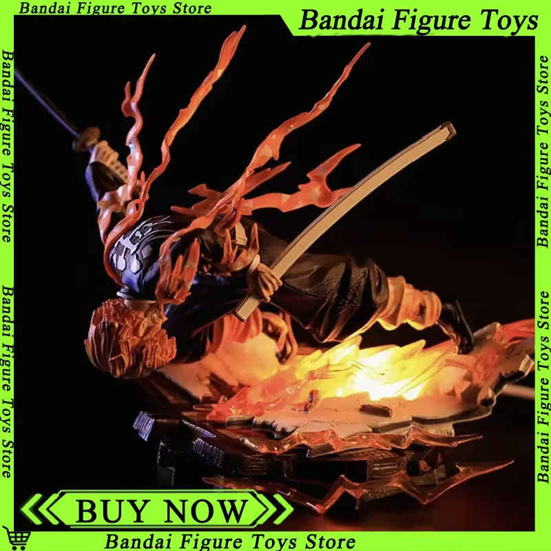 Bandai Dämon Slayer Agatsuma Zenitsu Honoikazuchi Serie, Action Figur, Leuchtende Statue, 28cm - Bild 2