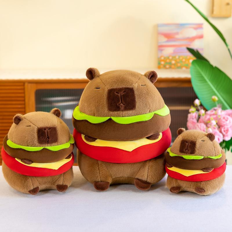 Hamburger Capybara Plüschtier Stofftier 22cm - Bild 2