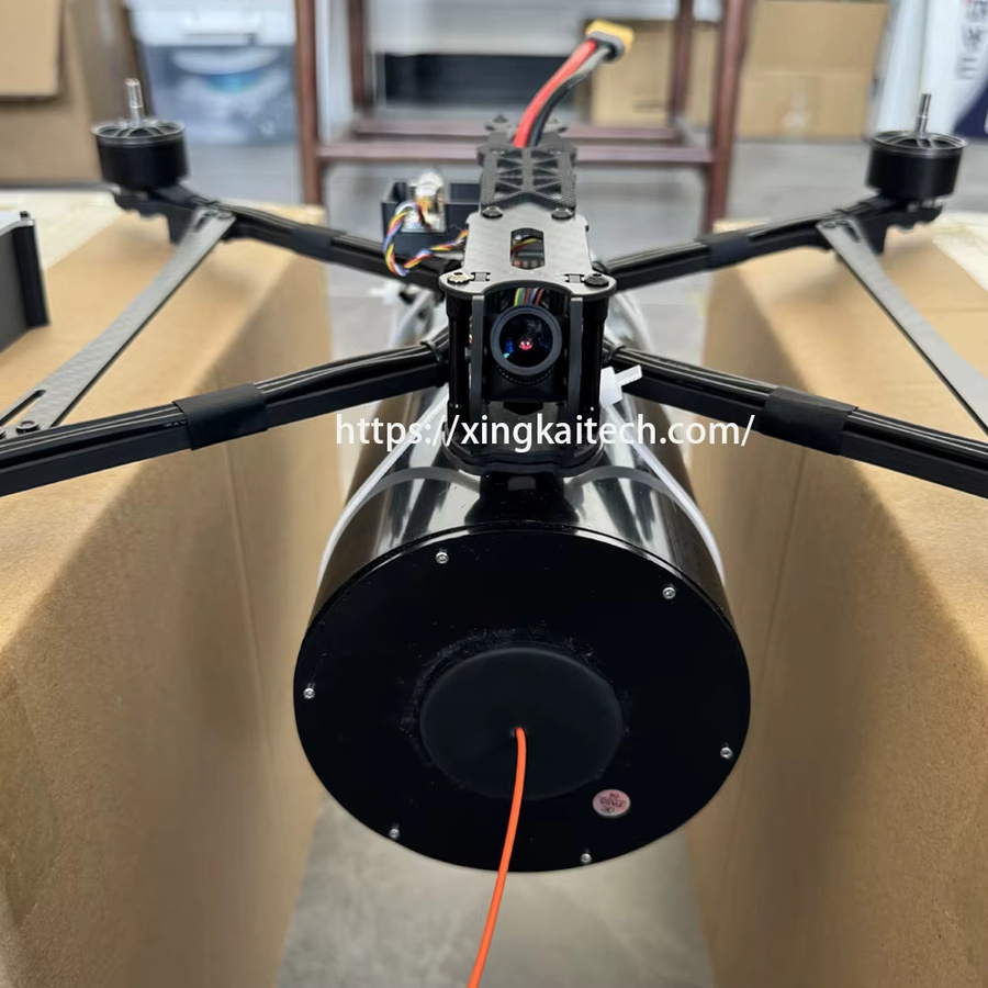 FPV Glasfaser-Drohnen-Kit zur Video- und Datenkommunikation mit 0,26mm Kabel für UAVs in Schwarz - Bild 3