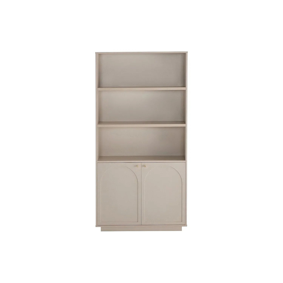 Bücherregal Valoniro von Vente-unique in Beige und Gold, modern und freistehend, B/T/H: 90 x 35 x 180 cm - Bild 2