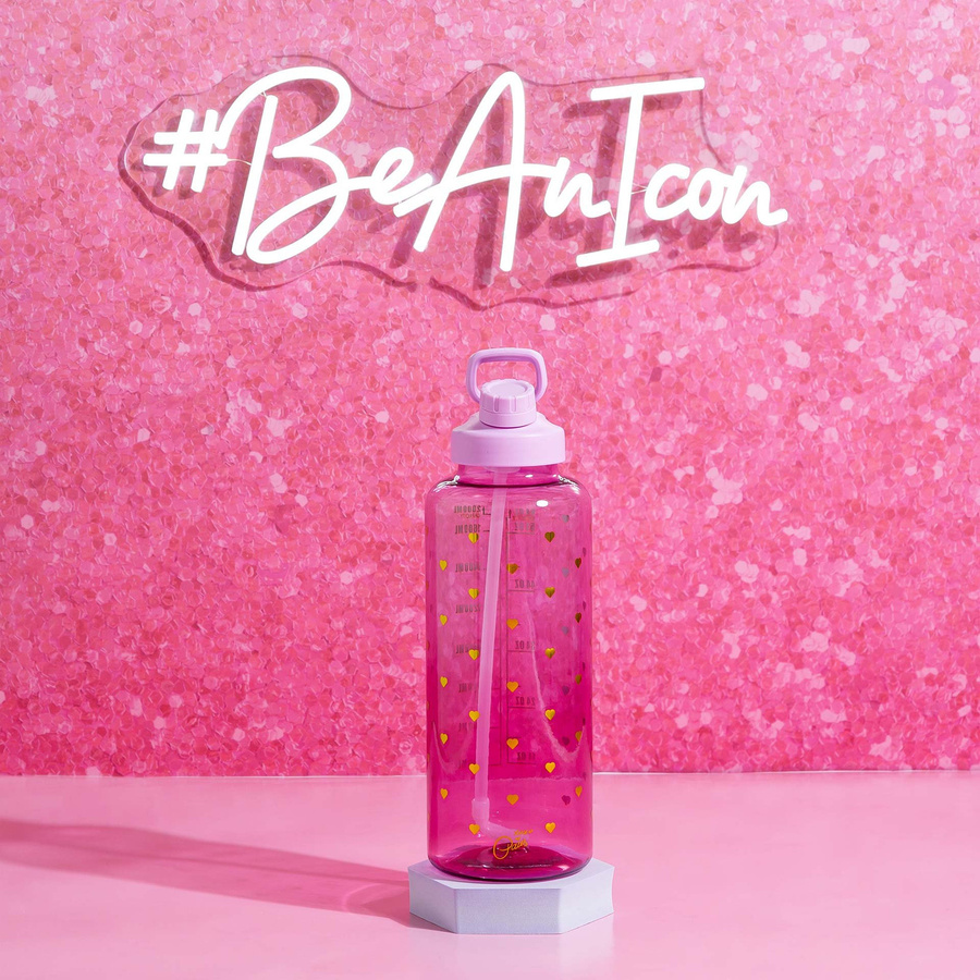 Paris Hilton Motivations-Trinkflasche in Lila und Gold, 2 l - Bild 2