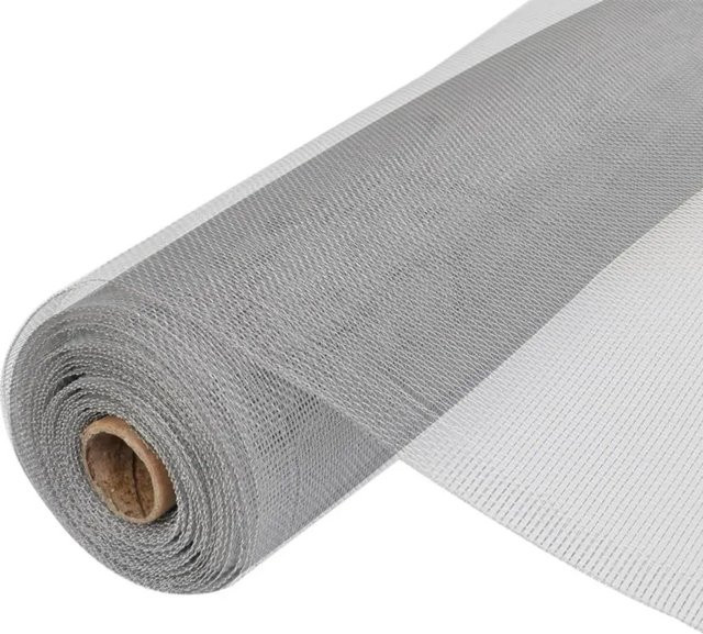 vidaXL Fliegengitter aus Aluminium in Silber, Breite: 100 cm, Länge: 500 cm - Bild 1
