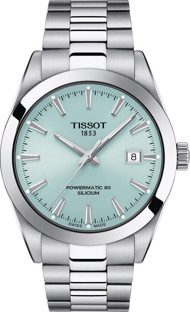 Tissot Automatik-Armbanduhr, Edelstahl, Blau, 40 mm, Herren - Bild 1