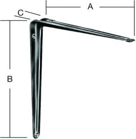VORMANN Konsole aus Stahlblech in Weiß Matt, B: 15,0 cm, T: 12,5 cm - Bild 1