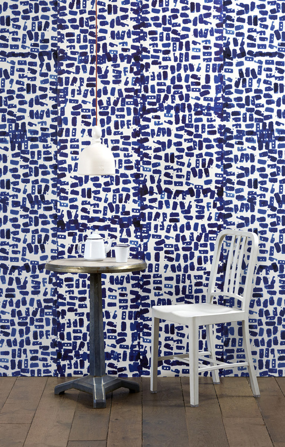 NLXL Wandtattoo Addiction 08 PNO-08 Mural Tapete Abstract Blau Non-Woven B/H: 225,0 x 48,7 cm - Bild 1