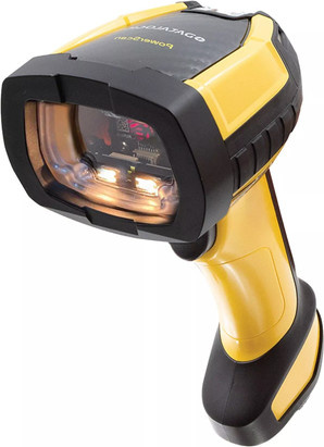 Datalogic PowerScan PM9600 Handheld 2D-Imager Barcode-Scanner USB Kit in Schwarz-Gelb mit RF 433 MHz (PM9600-HP433RBK10) - Bild 1