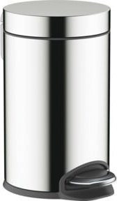 hansgrohe AddStoris Treteimer in Silber, freistehend mit Soft-Close-Funktion und herausnehmbarem Inneneimer, Fassungsvermögen: 3 l - Bild 1