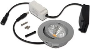 Hera LED-Einbauleuchten-Set schwenkbar in Chrom-Matt - Bild 1