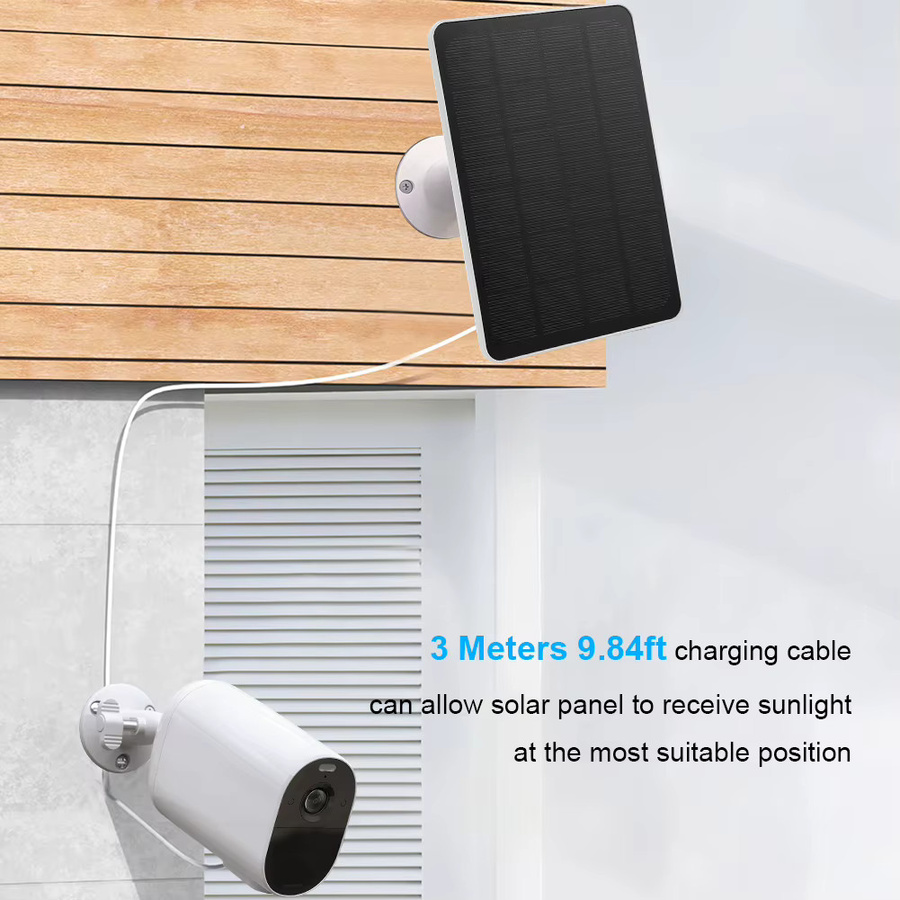 Arlo Solarpanel IP65 Wasserdicht mit 360 Grad verstellbarer Wandhalterung für Arlo Essential Spotlight und XL Spotlight Kameras (4W/6W) - Bild 3