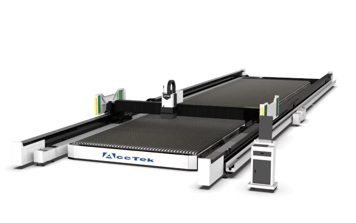 ACCTEK Großformat-Faserlaserschneidmaschine mit Erdungsschienentyp für einfachen Transport - Bild 3
